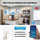 Kit2 Ekaza Interruptor Inteligente Wifi vidro 2.5d 1,2,3,4 botão Touch Alexa Google home