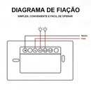 Kit2 Ekaza Interruptor Inteligente Wifi vidro 2.5d 1,2,3,4 botão Touch Alexa Google home