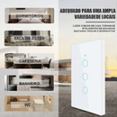 Kit2 Ekaza Interruptor Inteligente Wifi vidro 2.5d 1,2,3,4 botão Touch Alexa Google home