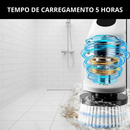 Escova de Limpeza 9 Em 1 ou 5 Em 1 ou 12 em 1 Recarregavél Elétrica Giratória Com Cabo Alongador