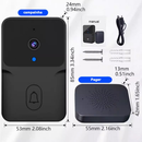Campainha Wi-Fi Recarregável com Monitoramento HD 24h e Acessórios Completos (Cabo de Dados Incluso) para Sua Segurança