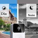 Campainha Wi-Fi Recarregável com Monitoramento HD 24h e Acessórios Completos (Cabo de Dados Incluso) para Sua Segurança