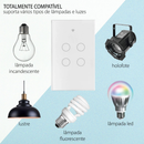 Kit2 Ekaza Interruptor Inteligente Wifi vidro 2.5d 1,2,3,4 botão Touch Alexa Google home