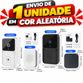 Campainha Wi-Fi Recarregável com Monitoramento HD 24h e Acessórios Completos (Cabo de Dados Incluso) para Sua Segurança