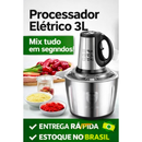 Picador De Alimentos Moedor De Carne Mixer Elétrica Processador Cozinha Casa Alho - 110v-220v