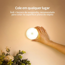 Luminária LED Magnética Sensor de Movimento, Recarregável USB Sem Fio, Duas Cores, Lâmpada Noturna Armário Quarto Escada